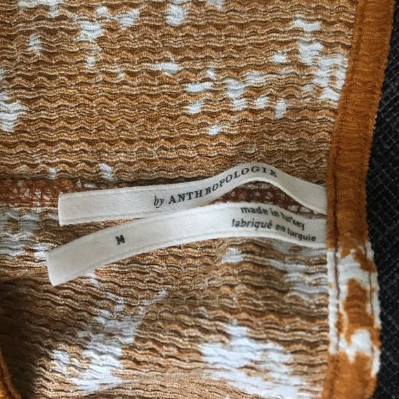 Anthropologie Mustard Wrap top. - Picture 4 of 7